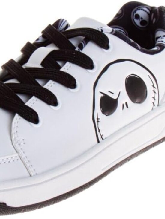 Shoes - 🎃Women's Black/White Winnie Minnie Jack Skellington Stitch Fashion Sneakers
